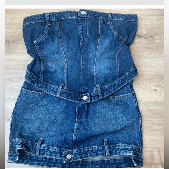 Zara denim corset top - Picture 3 of 5